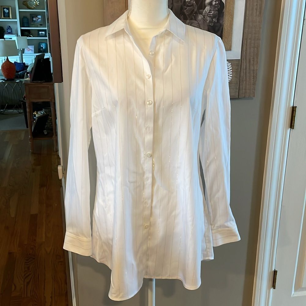 Coldwater Creek Ivory Button Down Shirt